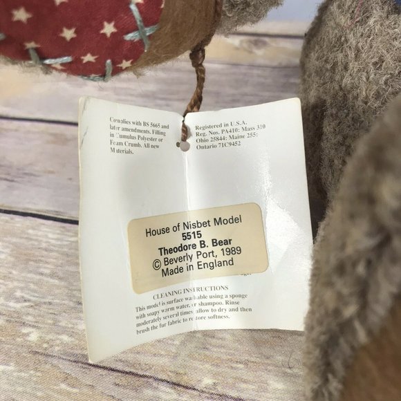 NEW House Of Nisbet Model Theodore B. Bear YES/NO Head Tail #5515 Stuffed - Picture 7 of 12